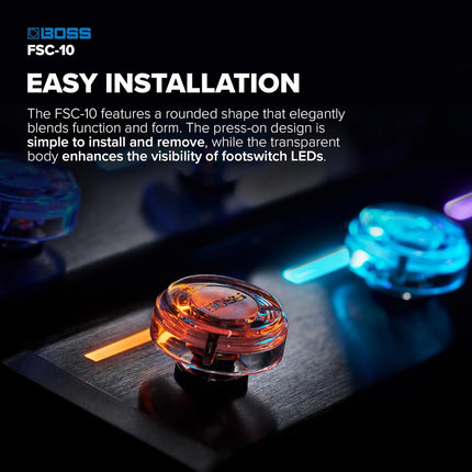 FSC-10 Transparent Footswitch Caps, 10 Pieces