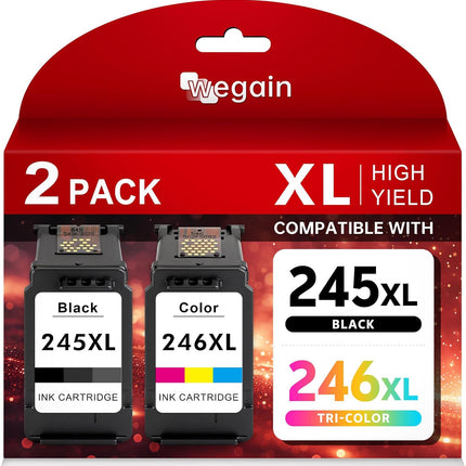 High-Yield 245XL 246XL Ink Cartridge Combo Pack, Black and Color