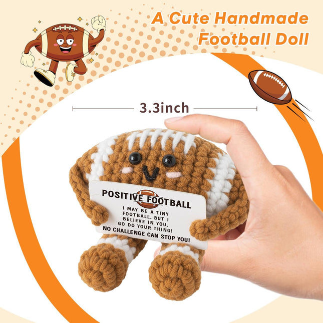 HomeChef ChefDelHogar Positive Football Crochet - Handmade Football Gifts for Men Women Son Daughter — Kitchen & Home