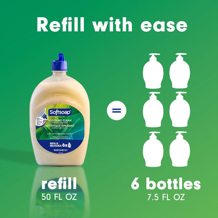 Soothing Clean Aloe Vera Fresh Scent Liquid Hand Soap Refill, 50 fl oz