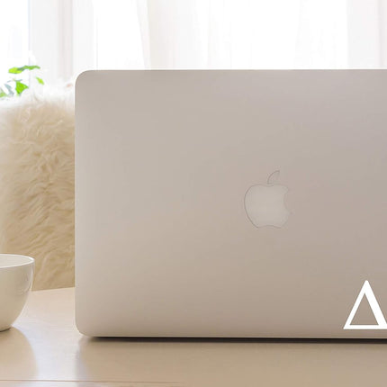 White Greek Sorority Sticker Decal, 2.5 Inches Tall