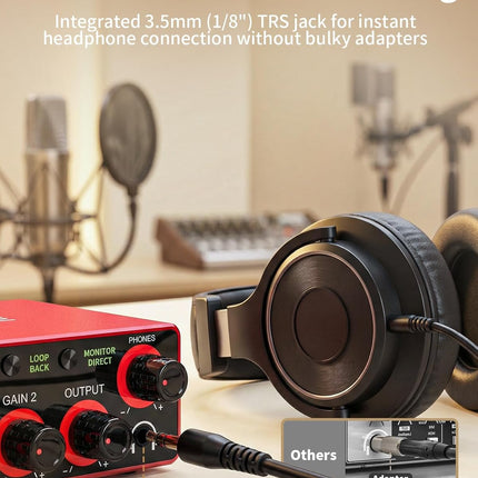 2x2 24-bit/192kHz Audio Interface for PC, Mac & iOS Recording - Alloy Red