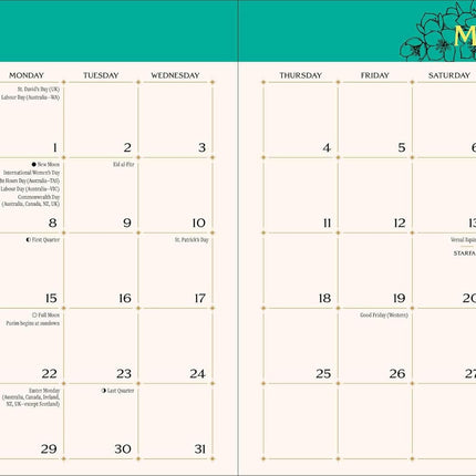 2027 Monthly/Weekly Fantasy Planner Calendar
