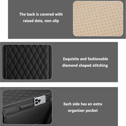 Upgraded Microfiber Leather Car Armrest Cover