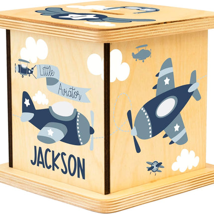 LittleNest NidoPequeño Wooden Piggy Bank for Kids and Adults, Personalized Gift Handmade in USA by — Baby & Toddler