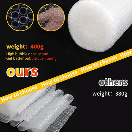 Bubble Cushioning Wrap 2 Pack, 12 in x 72 ft
