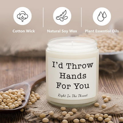 Funny Scented Candle Gift for Women with Replaceable Stickers