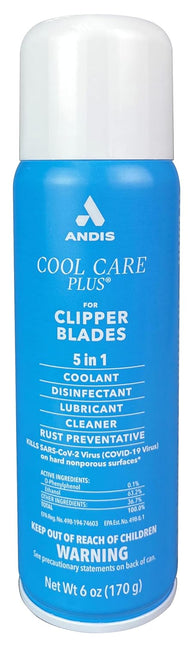 Cool Care Plus 5-in-1 Clipper Blade Spray, 6 Oz Blue
