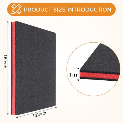 4 Pcs Tool Box Foam, 16 x 12 x 1 Inch Polyethylene Storage Sheets