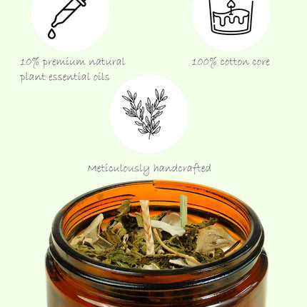 Healing Energy Candle for Soothing Aromatherapy
