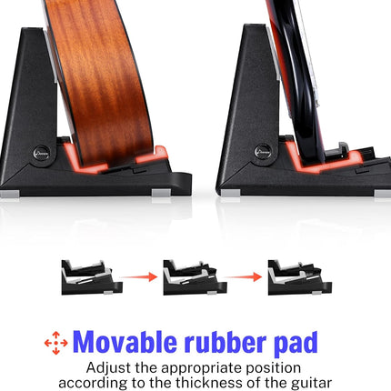 SourceToHome FuenteACasa Donner Folding Guitar Stand A-frame, Acoustic Electric Guitar Stands Floor — Home & Lifestyle