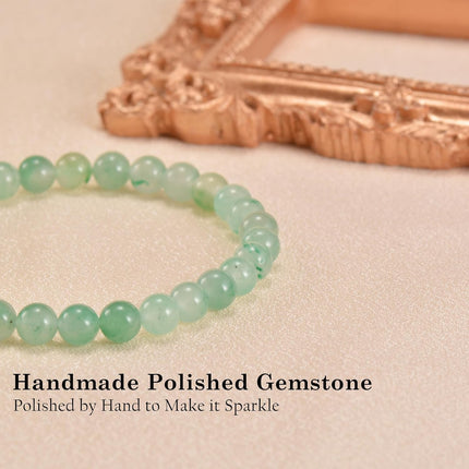 6mm African Jade Stretch Bracelet Gift Set