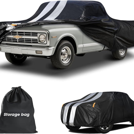 DriveForge ForjaRuta Chevy C10 Truck Cover Custom Fit 1960-1987 Regular Cab Short Bed(6.5') with — Auto & Moto