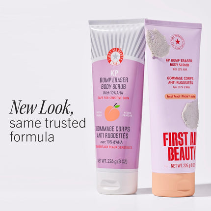 Peach Scent 10% AHA Body Scrub for Bumpy Skin