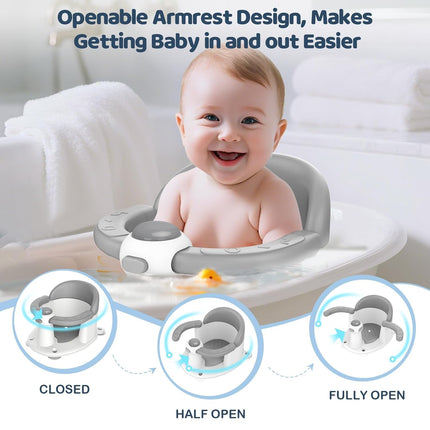 LittleNest NidoPequeño Baby Bath Seat for Babies 6 Months & Up - Baby Bath Seats for Babies Sitting — Baby & Toddler