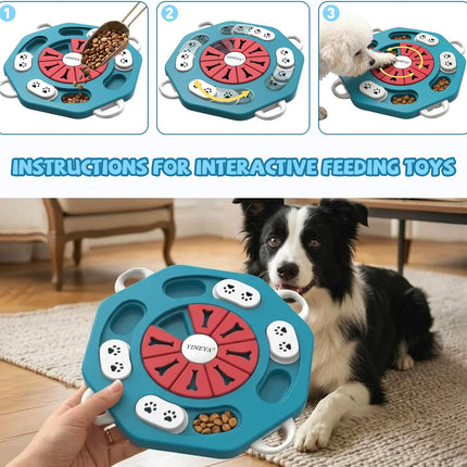 Dog Puzzle Enrichment Toy for Treat Training Games