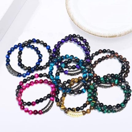 2-Piece Triple Protection Bead Bracelet Set