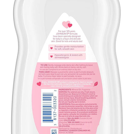 Original Scent Mineral Baby Oil, 20 fl oz