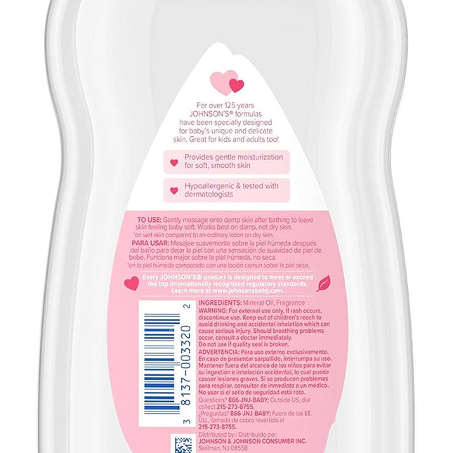 Original Scent Mineral Baby Oil, 20 fl oz