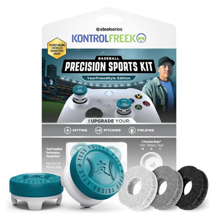 YFK Precision Sports Baseball Kit for PS4 and PS5 Controllers | Blue and White