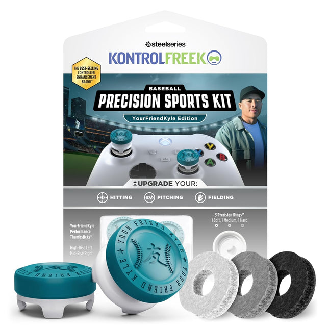 YFK Precision Sports Baseball Kit for PS4 and PS5 Controllers | Blue and White