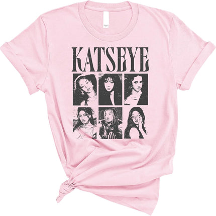 Vintage Style Photo Collage T-Shirt in Pink, Youth Small