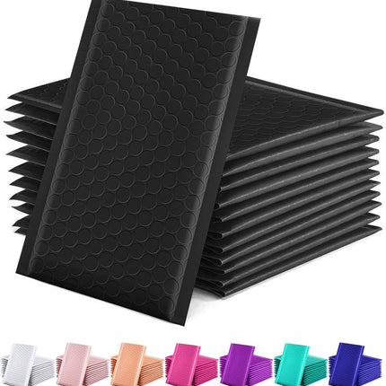 Black Bubble Mailers 4x8 Inches, 50 Pack