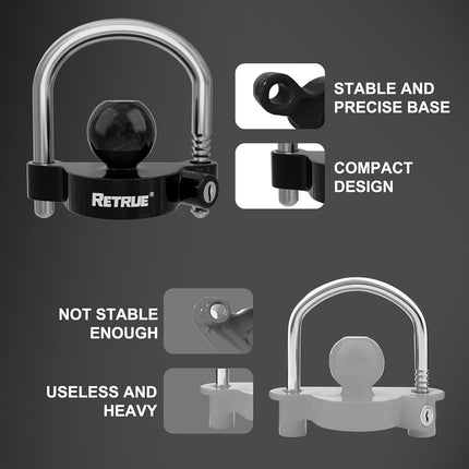 DriveForge ForjaRuta RETRUE Universal Coupler Lock Trailer Locks Ball Hitch Trailer Hitch Lock — Auto & Moto