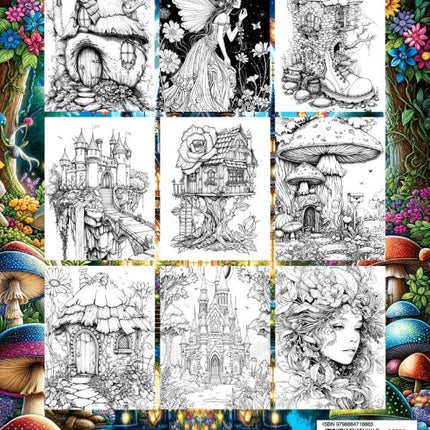 Fairyland Adult Coloring Book for Mindfulness and Relaxation