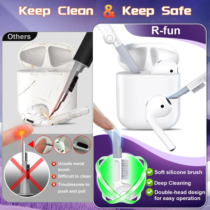 2019 Earbud Case with Lock, Cleaning Kit & Keychain