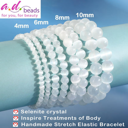 Natural Gemstone Beaded Bracelet, 4-10 mm
