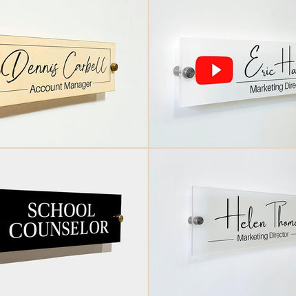 Personalized Door Name Plate and Office Wall Sign
