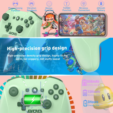 Wireless Bluetooth Game Controller with Motion, Turbo and Macros