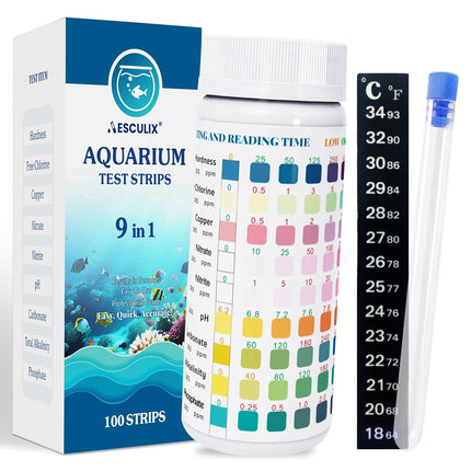 PawHaven RefugioPata 9 in 1 Aquarium Test Strips — Pet Supplies