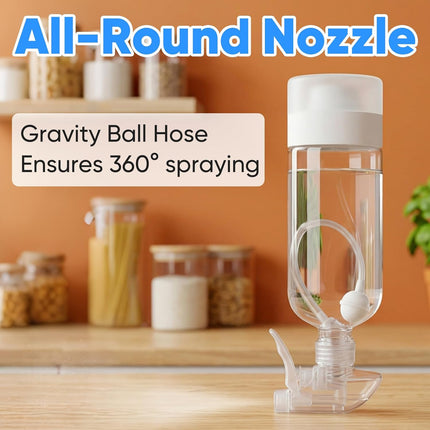 3 Pack Universal Fit 360° Spray Bottle Adapter with 4.3 in Weighted Tube