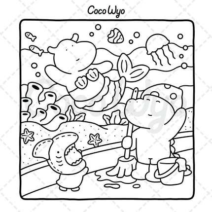 Little Cuddles Cute Animal Friends Coloring Book