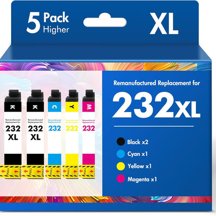 Remanufactured 232XL Ink Cartridge Combo Pack, 5 Pack