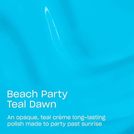 Infinite Shine Beach Party Teal Dawn Bright Aqua Blue Long Wear Nail Polish