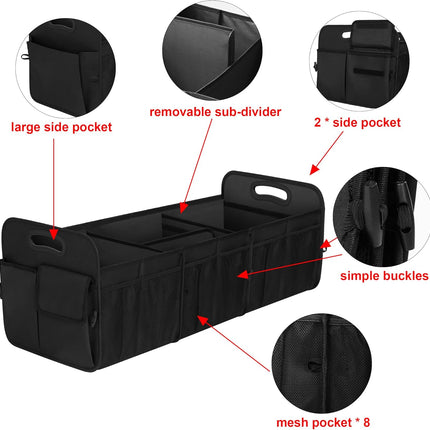 DriveForge ForjaRuta Femuar Large Capacity Trunk Organizer, Waterproof Car Accessory — Auto & Moto