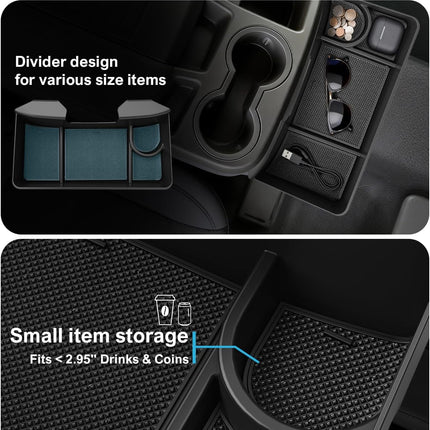 Center Console Hanging Organizer Box for Split-Bench Folding Seats