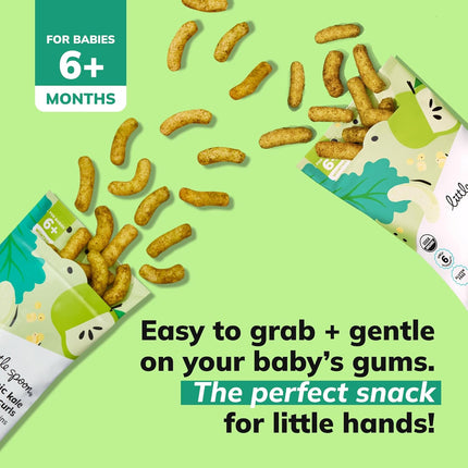 Kale Apple Meltable Baby Puffs, No Added Sugar, 4 Pack