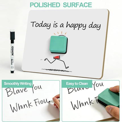 30-Pack Small Double-Sided White Boards, 9" x 12"