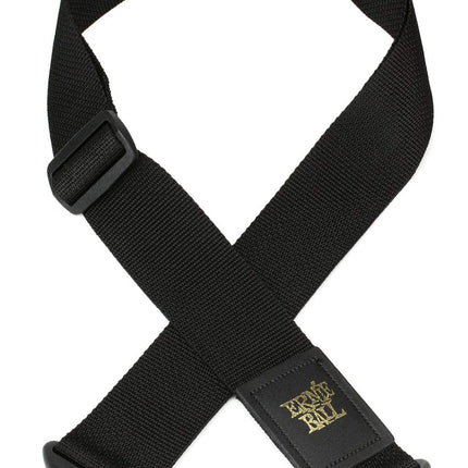 Black Polypropylene Guitar Strap, Adjustable 41-72 in.