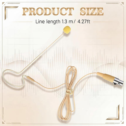NexWave OndaNex Sabary in Ear Back Electric Headset Microphone Mini XLR 3 Pin TA3F Plug Mic — Smart Tech