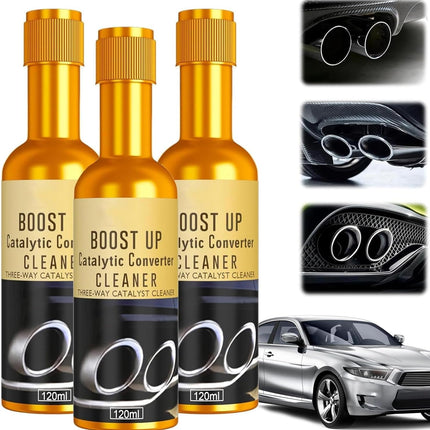 3 PCS Catalytic Converter Cleaner Fuel Additive for Gas and Diesel Cars