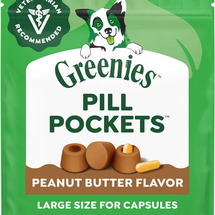 Greenies Pill Pockets Large Dogs Peanut Butter - front package