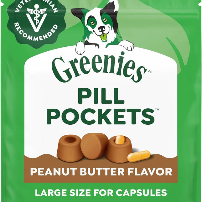 Greenies Pill Pockets Large Dogs Peanut Butter - front package
