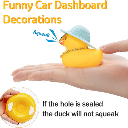 Blue Rubber Duck Dashboard Ornament with Accessories