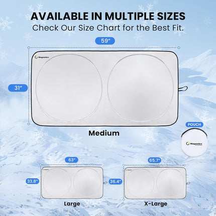 Double-Layer Car Windshield Sunshade