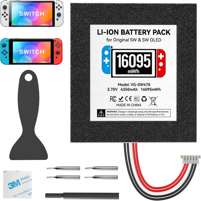 Switch 1 Battery Replacement Kit for HAC-001 & HEG-001